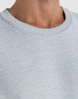 Sky Blue Knitted Two Tone T-Shirt