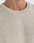 Beige Knitted Two Tone T-Shirt