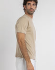 Beige Knitted T-Shirt
