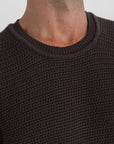 Brown Crochet T-Shirt