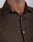 Dusty Taupe Linen Shirt