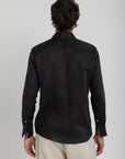 Men's Black Linen Shirt