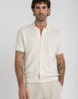 Off-White Crochet Button Up Shirt