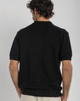 Black Knit Button Up Shirt