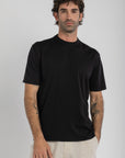 Black Knitted T-Shirt