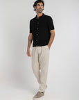 Black Crochet Button Up Shirt