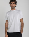 White Mercerised Cotton T-shirt