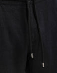Men`s Black Linen Pants