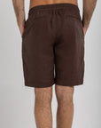 Dark Mocha Linen Shorts