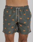 Olive Camels Swim Shorts