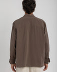Taupe Tencel Long Sleeve Shirt