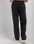 Black Wide Leg Linen Pants
