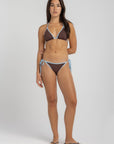 Mocha Zaria Bikini Top