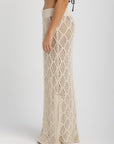 Women's Off-White Crochet Skirt
