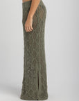 Women's Olive Crochet Skirt