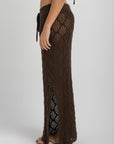 Women's Brown Crochet Skirt