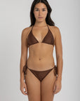 Mocha Iris Bikini Top