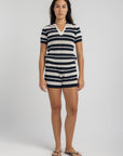 Women's Knit Stripe Polo