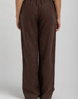 Women's Dark Mocha Linen Pants