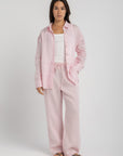 Women's Baby Pink Linen Pant