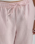 Women's Baby Pink Linen Pant