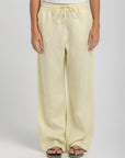 Women's Baby Yellow Linen Pants