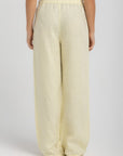 Women's Baby Yellow Linen Pants