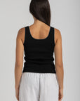 Women's Black Knit Tank Top