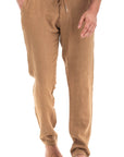 Men`s Pecan Linen Pants