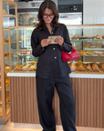 Women's Black Linen Pants