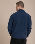 Navy Textured Over Shirt