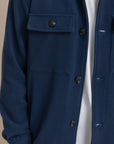 Navy Textured Over Shirt
