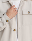 Off-White Textured Over Shirt