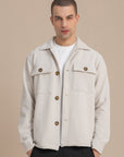 Off-White Textured Over Shirt