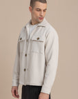 Off-White Textured Over Shirt