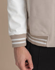 Beige Varsity Jacket