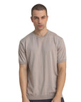 Beige Knitted T-Shirt