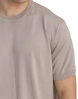 Beige Knitted T-Shirt