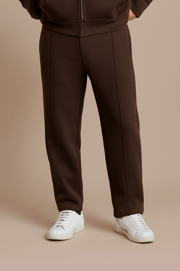 Brown Lined Sweatpants
