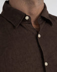 Dark Mocha Linen Shirt