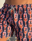 Navy Lobster Swim Shorts
