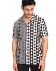 Two Tone Geometric Shirt