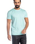 Sky Blue Mercerised Cotton T-shirt