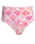 Coral Bloom High Waist Bottom