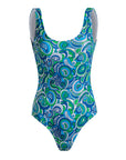 Green Swirls One Piece