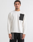 White Long Sleeve Pocket T-Shirt