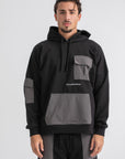Black & Grey Cargo Hoodie