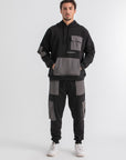 Black & Grey Cargo Hoodie