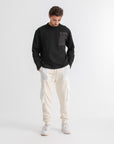 Unisex Ivory Cargo Sweatpants