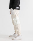 Unisex Ivory Cargo Sweatpants